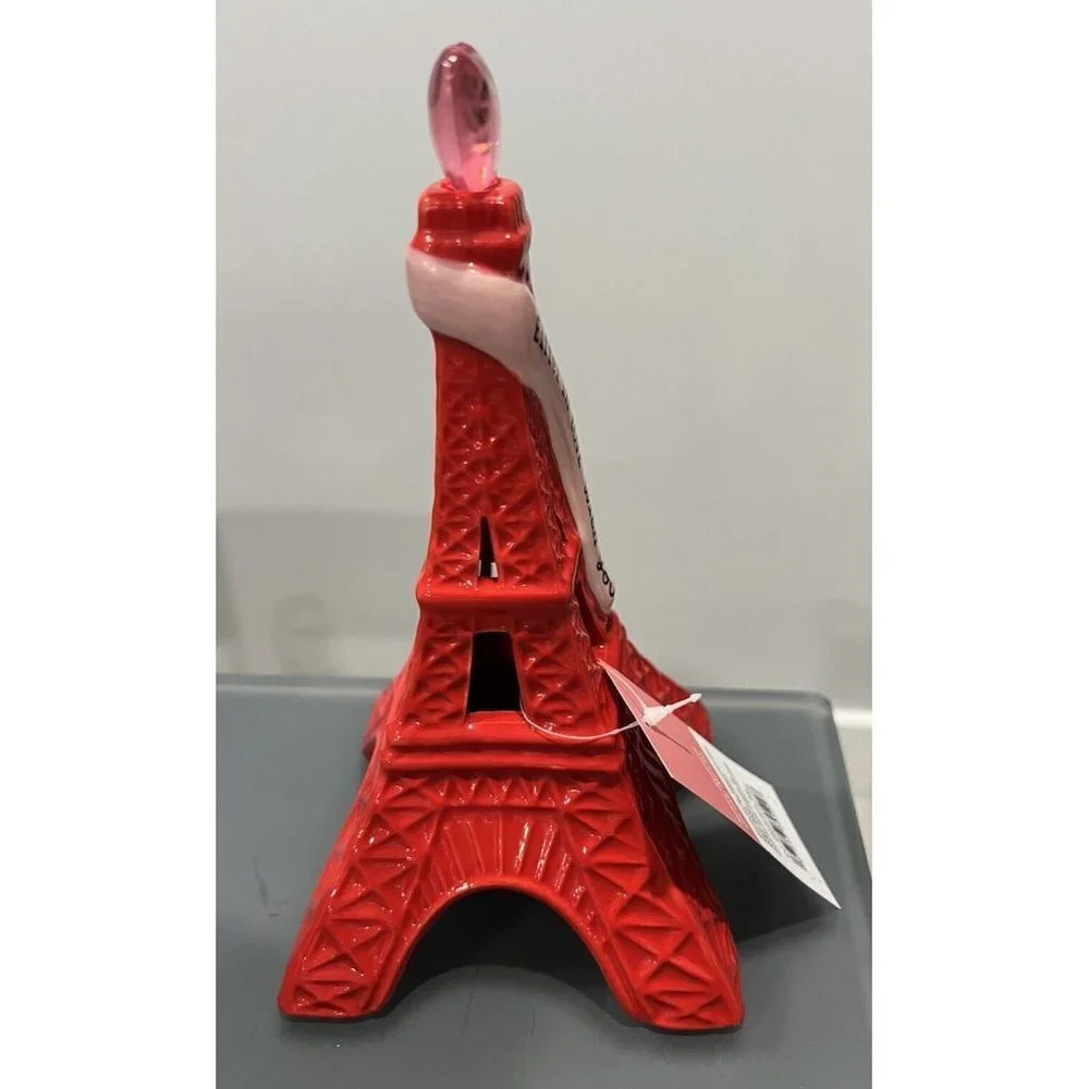 Target Spritz Valentines Day Red Ceramic Eiffel Tower 2024 NEW